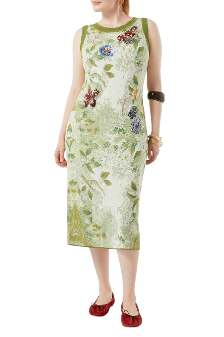 Женский Marina Rinaldi Платье OVATTE с принтом и пайетками (цвет ), артикул 2617321032 | Фото 2