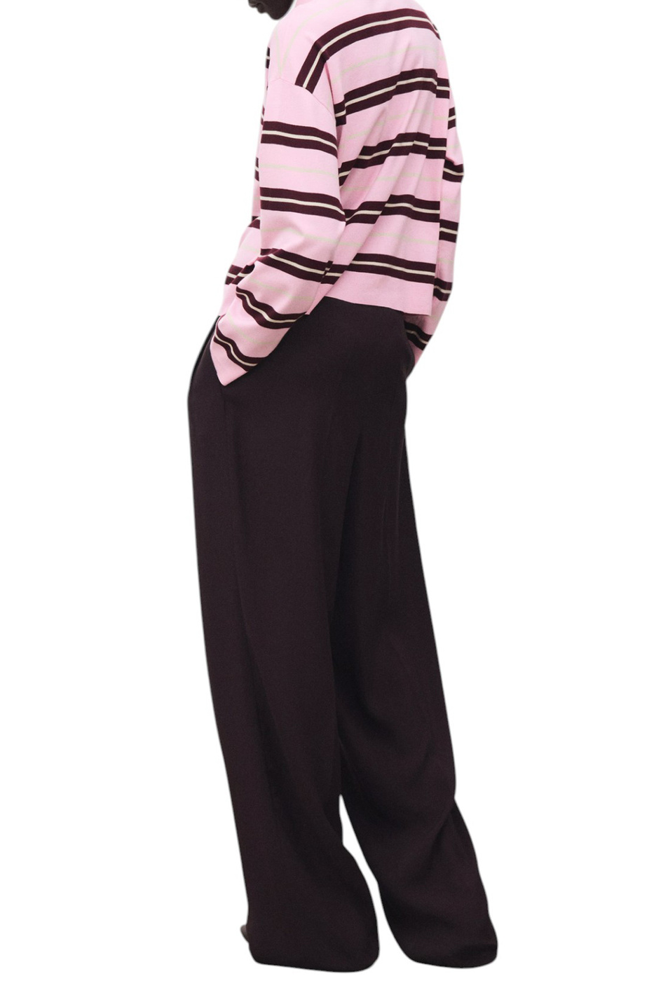 Женский Mango Джемпер поло RIRIPOL в полоску (цвет ), артикул 17005814 | Фото 4