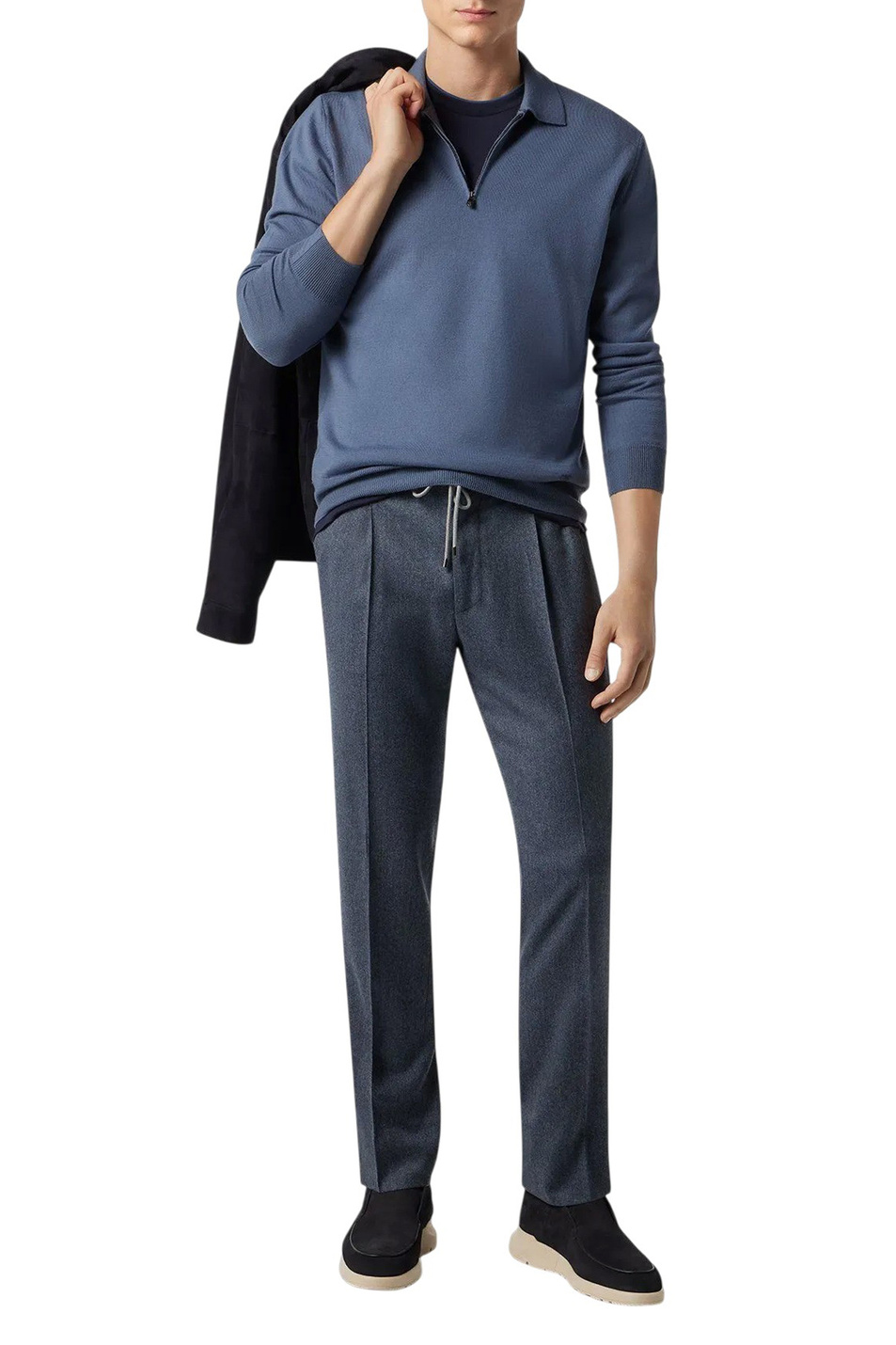 Мужской Corneliani Брюки из шерсти (цвет ), артикул 264706-2618400 | Фото 3