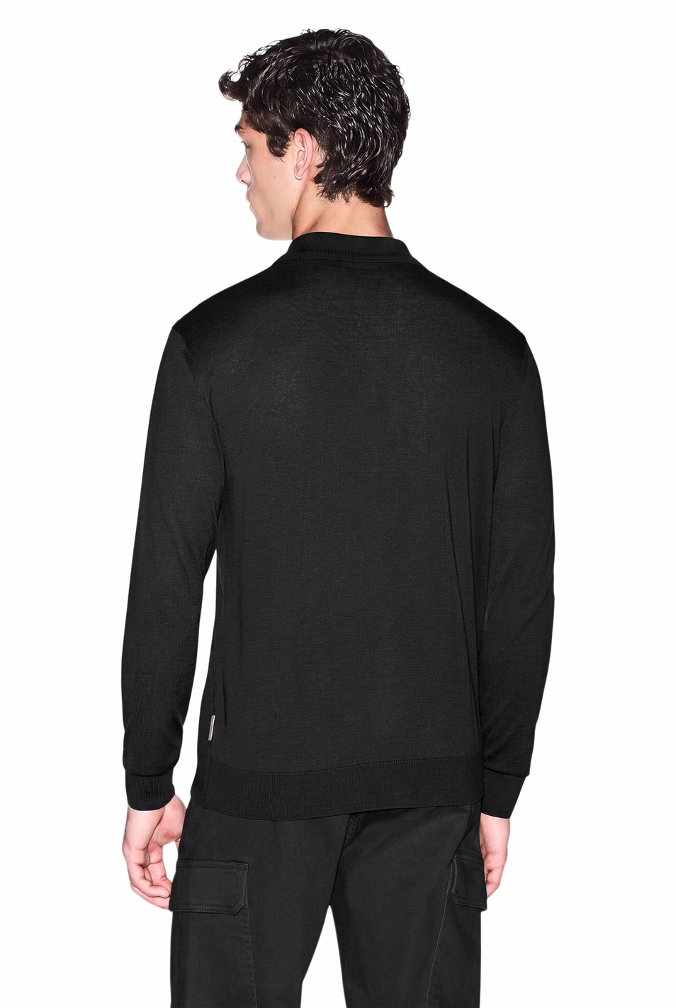 Мужской Armani Exchange Джемпер-поло из смесового лиоцелла (цвет ), артикул XM003569-AF28778 | Фото 5