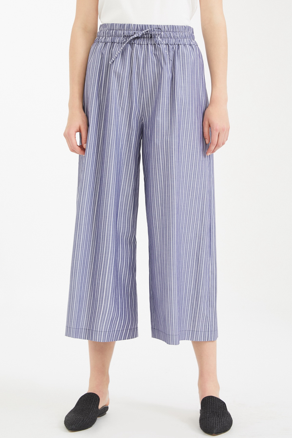 Женский Weekend Max Mara Брюки-кюлоты из натурального хлопка DURANTE (цвет ), артикул 51310701 | Фото 1