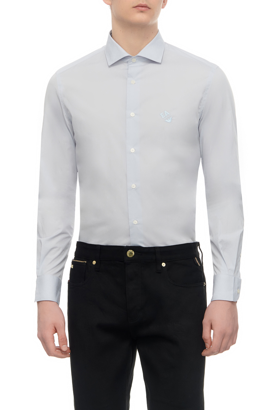 Мужской Emporio Armani Рубашка из натурального хлопка (цвет ), артикул 3D1C86-1K2NZ | Фото 1