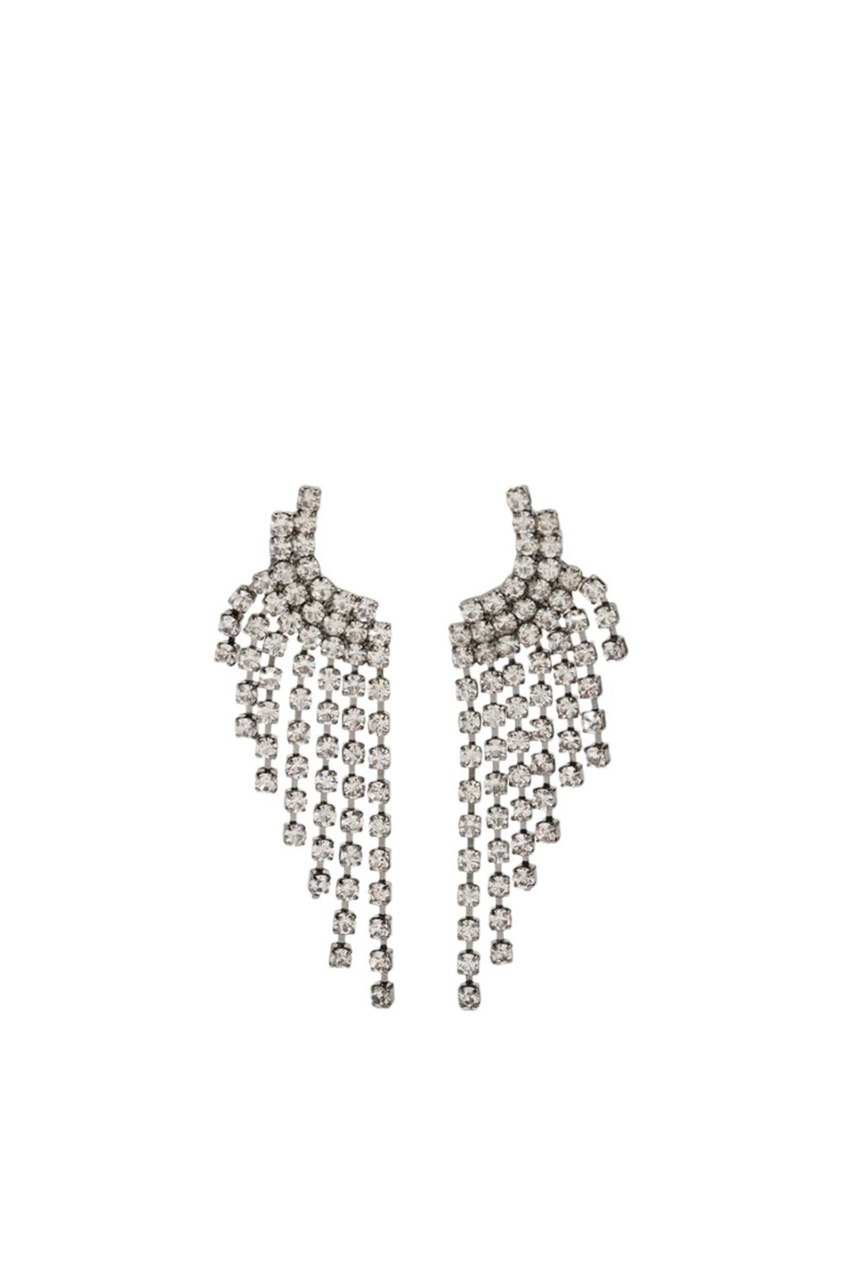 Серьги-гвоздики с кристаллами|Основной цвет:Серебристый Женский Parfois Серьги-гвоздики с кристаллами (цвет ), артикул 205191 | Фото 1