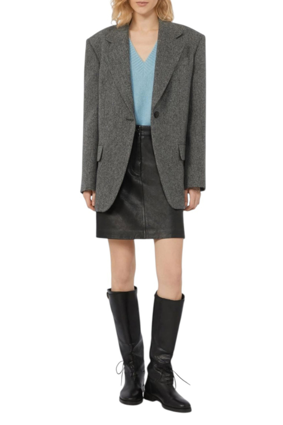 Женский Weekend Max Mara Пуловер VISITA однотонный (цвет ), артикул 2525366122 | Фото 2