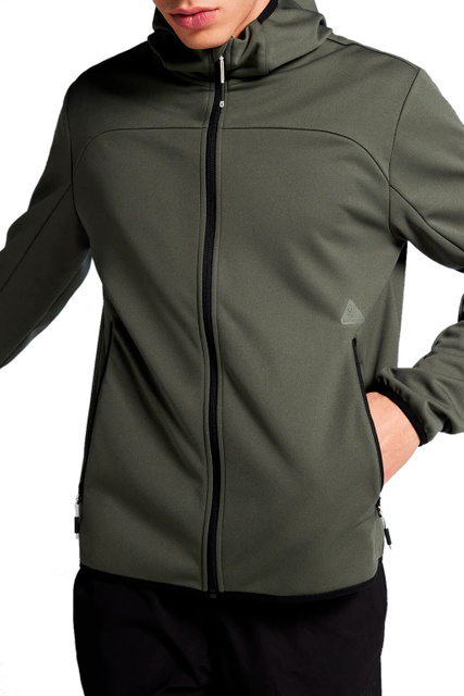 Куртка из водоотталкивающего материала|Основной цвет:Хаки|Артикул:0955533 | Фото 1