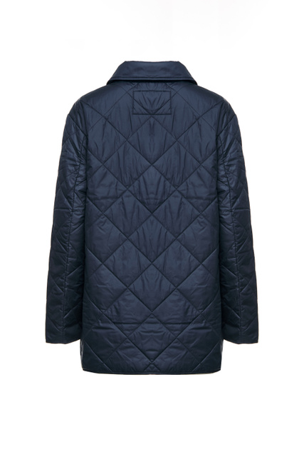 Стеганая куртка с крупными накладными карманами|Основной цвет:Синий|Артикул:955007-31140 | Фото 2