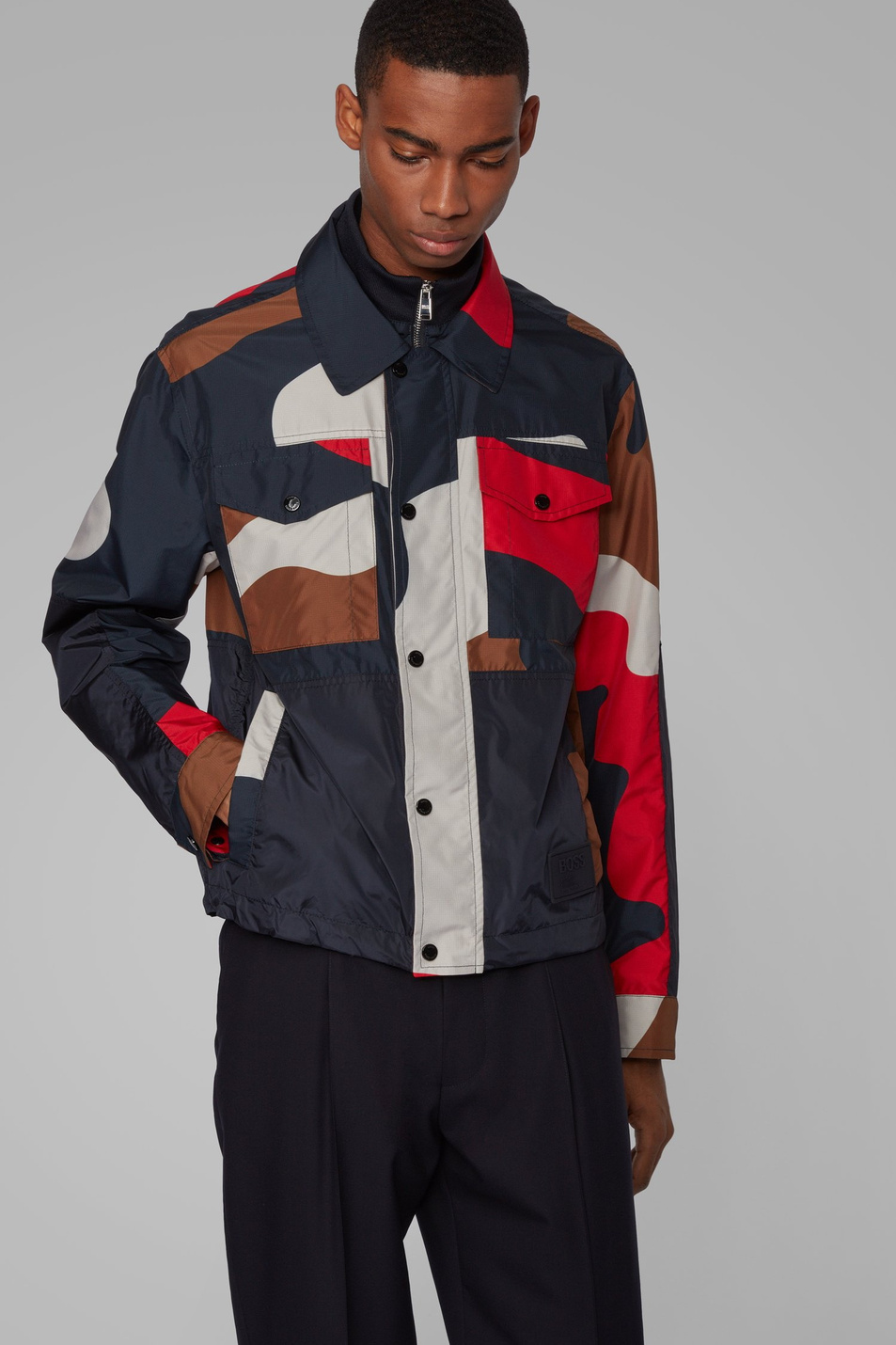 BOSS Куртка из водоотталкивающего материала с принтом (цвет ), артикул 50427307 | Фото 1