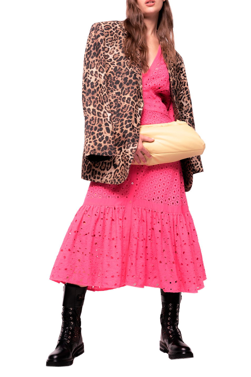 Pinko Платье с ажурной вышивкой (цвет ), артикул 1G175FY7RQ | Фото 3