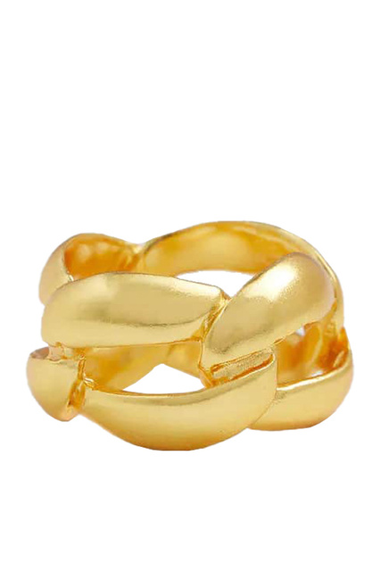Кольцо из звеньев BIANCA|Основной цвет:Золотой|Артикул:27081504 | Фото 1