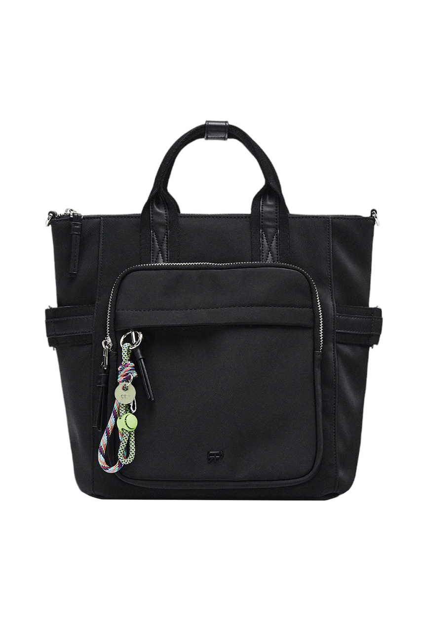 Рюкзак с внешним карманом|Основной цвет:Черный|Артикул:216559 | Фото 1