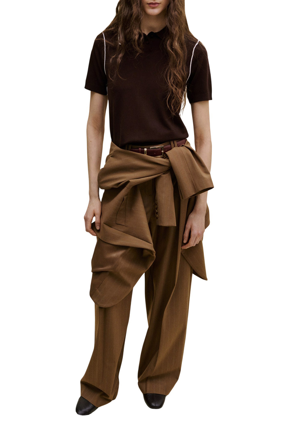 Женский Mango Поло FELICE из смесовой вискозы (цвет ), артикул 27024775 | Фото 2