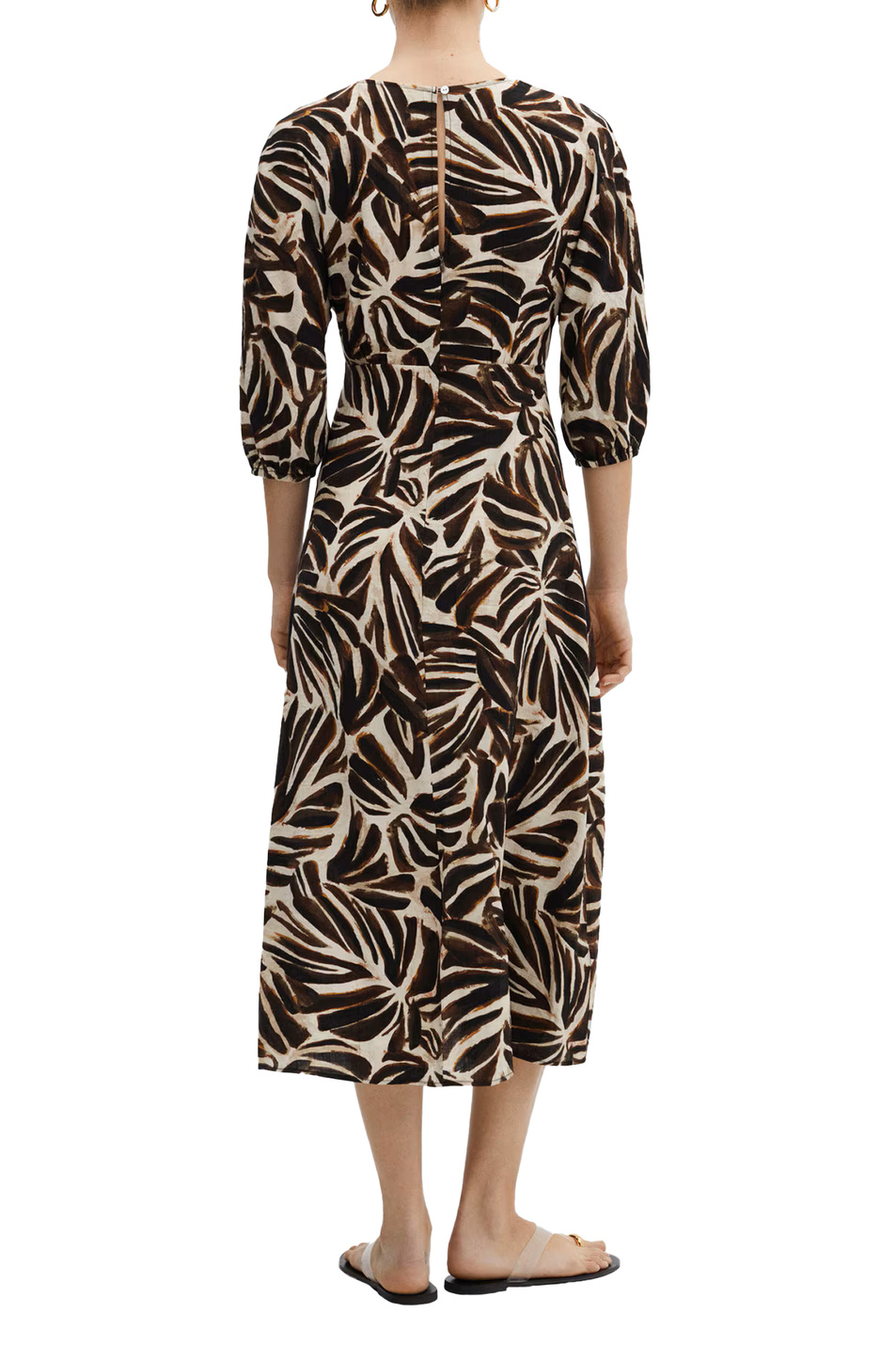 Женский Mango Платье CLAUDIE с V-образным вырезом (цвет ), артикул 67017122 | Фото 4