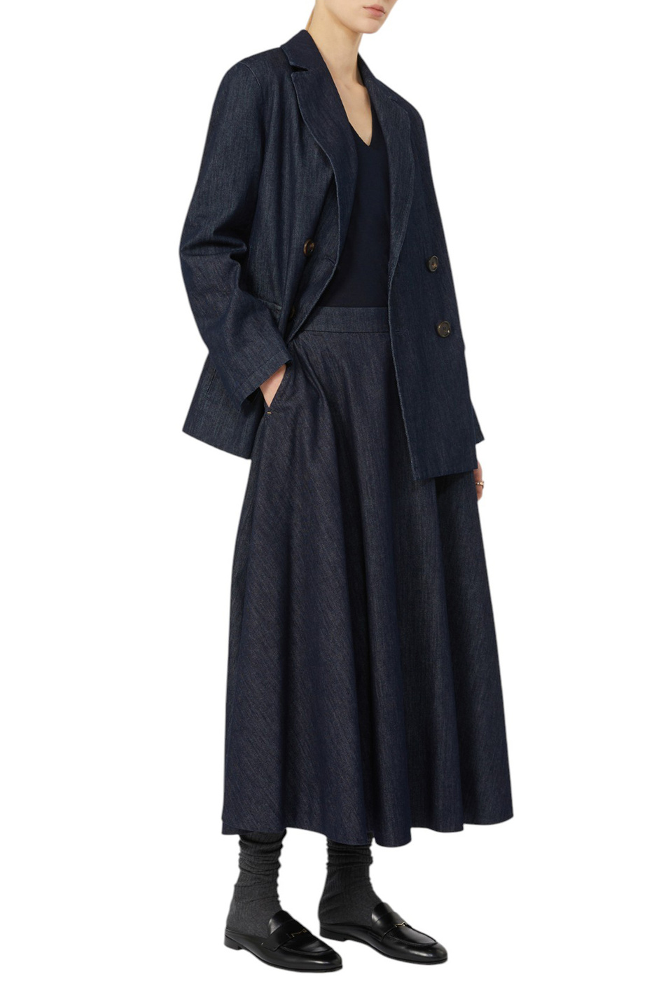 Женский Max Mara Юбка джинсовая CECILE однотонная (цвет ), артикул 2529106021 | Фото 2