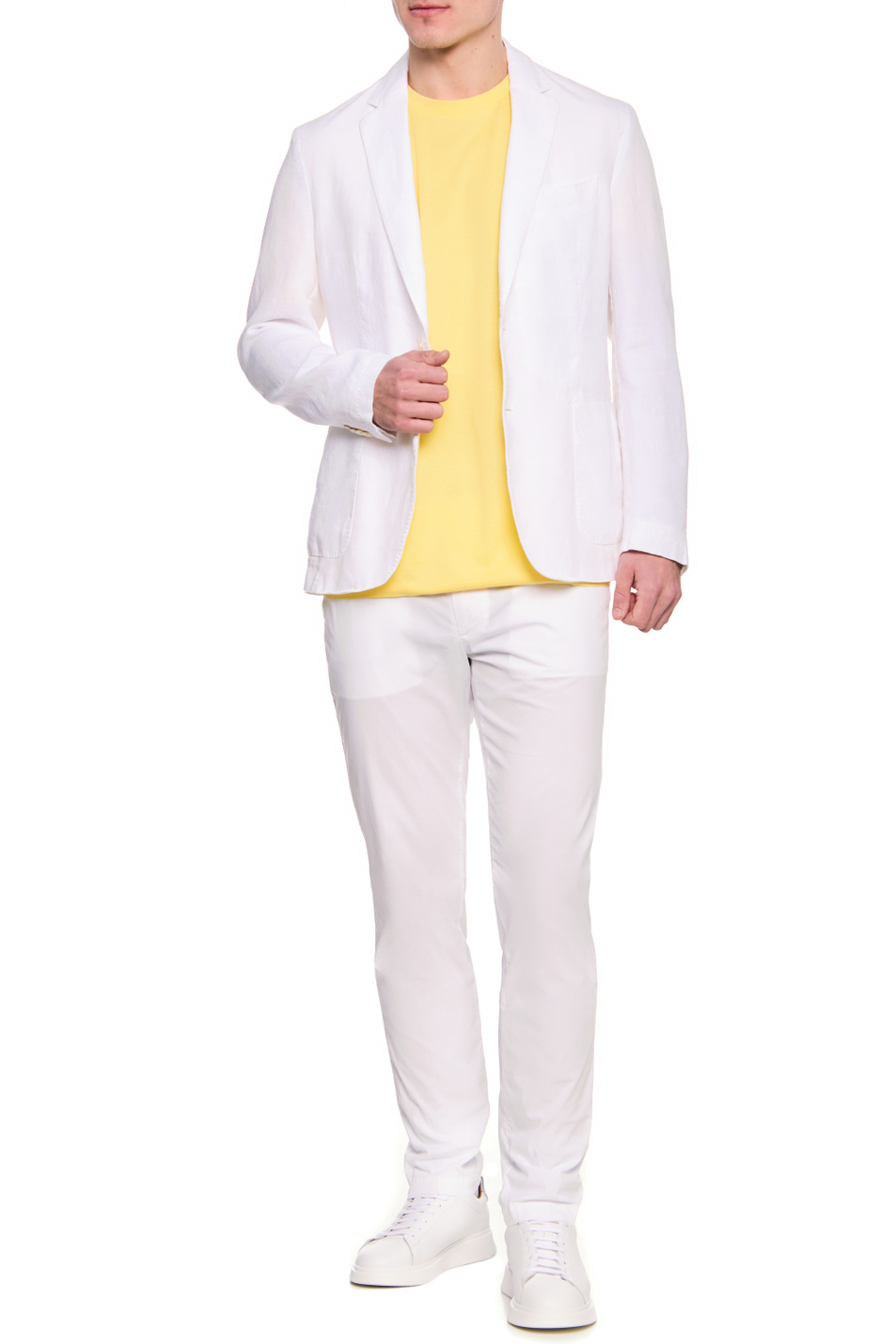 Мужской BOSS Однотонный льняной пиджак (цвет ), артикул 50468872 | Фото 2