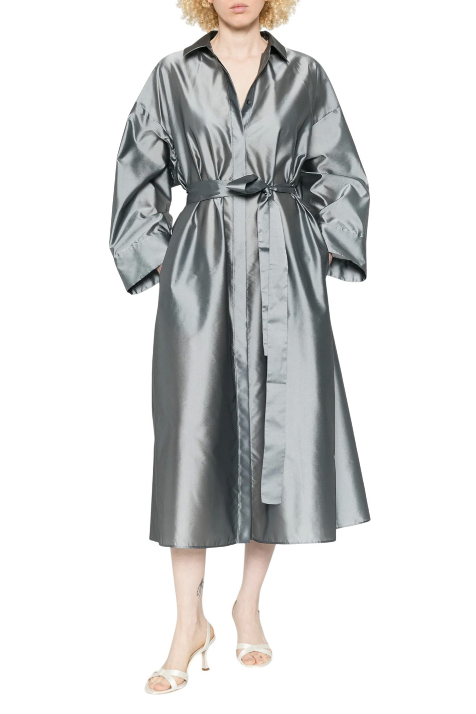 Женский Max Mara Платье ANNA из органзы (цвет ), артикул 2619221043 | Фото 4