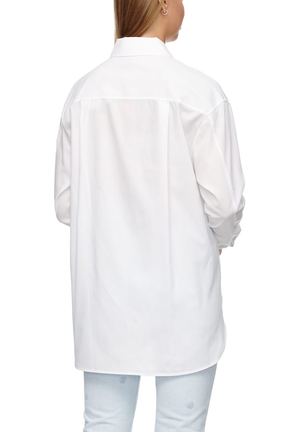 Женский HUGO Рубашка свободного кроя из натурального хлопка (цвет ), артикул 50472709 | Фото 6
