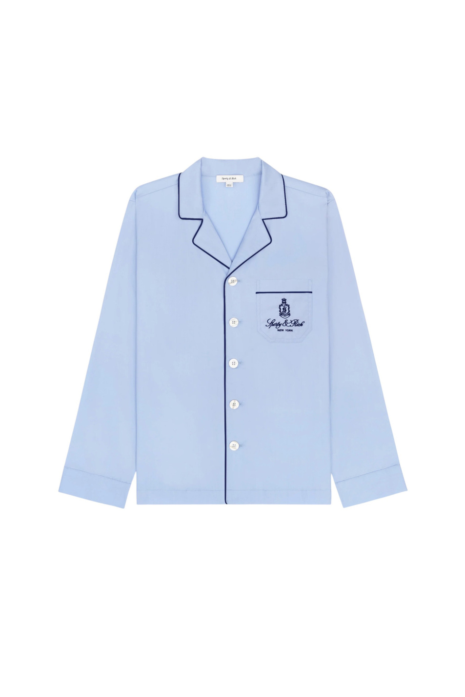 Женский Sporty & Rich Рубашка Vendome в пижамном стиле (цвет ), артикул SI021602231BL90 | Фото 1