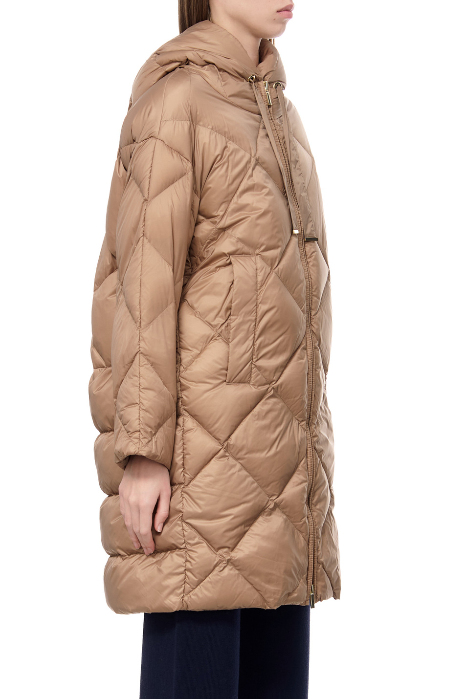 Женский Max Mara Полупальто стеганое TREFE с капюшоном (цвет ), артикул 2394960536 | Фото 4