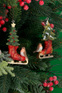 Gisela Graham Елочная игрушка "Конек, снегирь и елка", в ассортименте ( цвет), артикул 17251_GIS | Фото 2