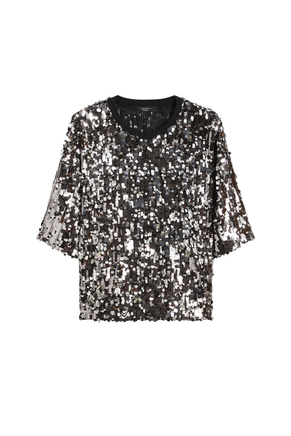 Женский Weekend Max Mara Джемпер CACAO1234 с пайетками (цвет ), артикул 2525946013 | Фото 1