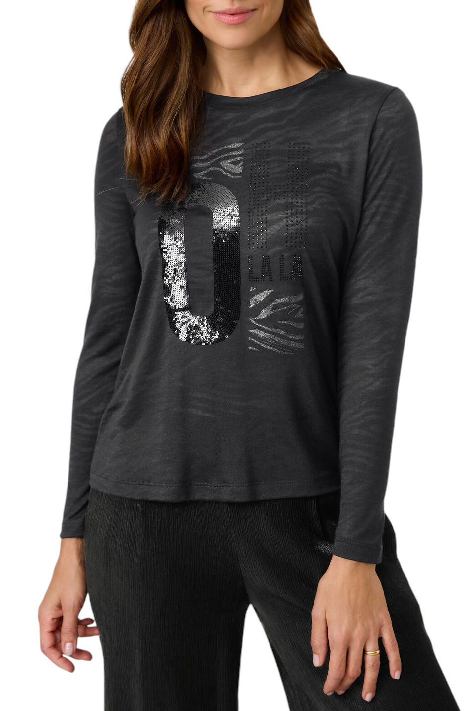 Женский Gerry Weber Лонгслив с декором (цвет ), артикул 370108-44048 | Фото 3