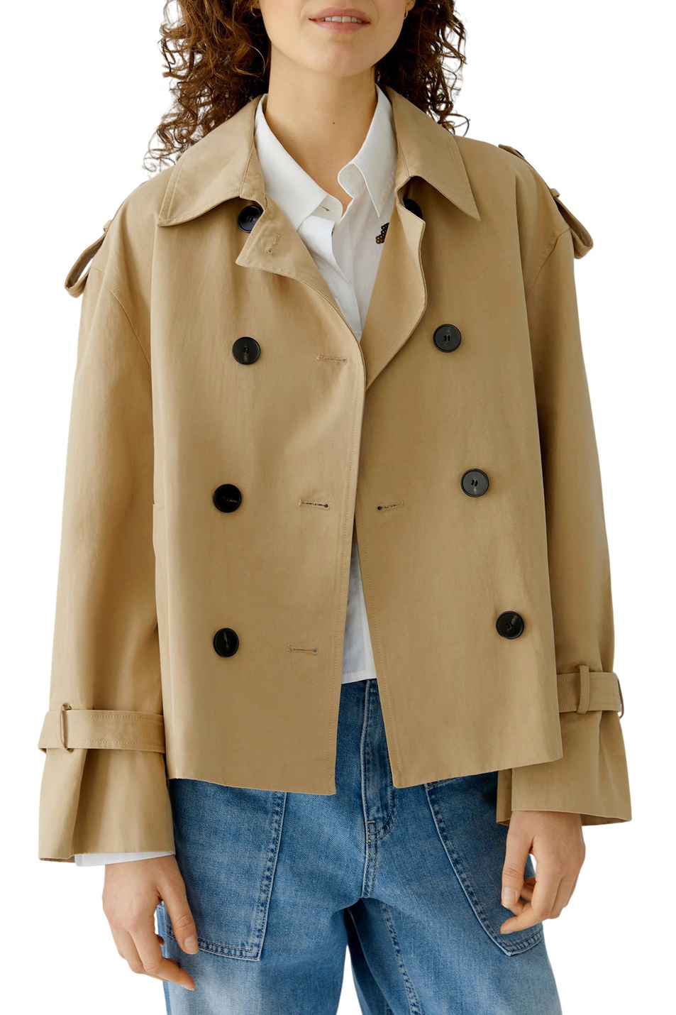 Женский OUI Тренч укороченный (цвет ), артикул 96892 | Фото 4