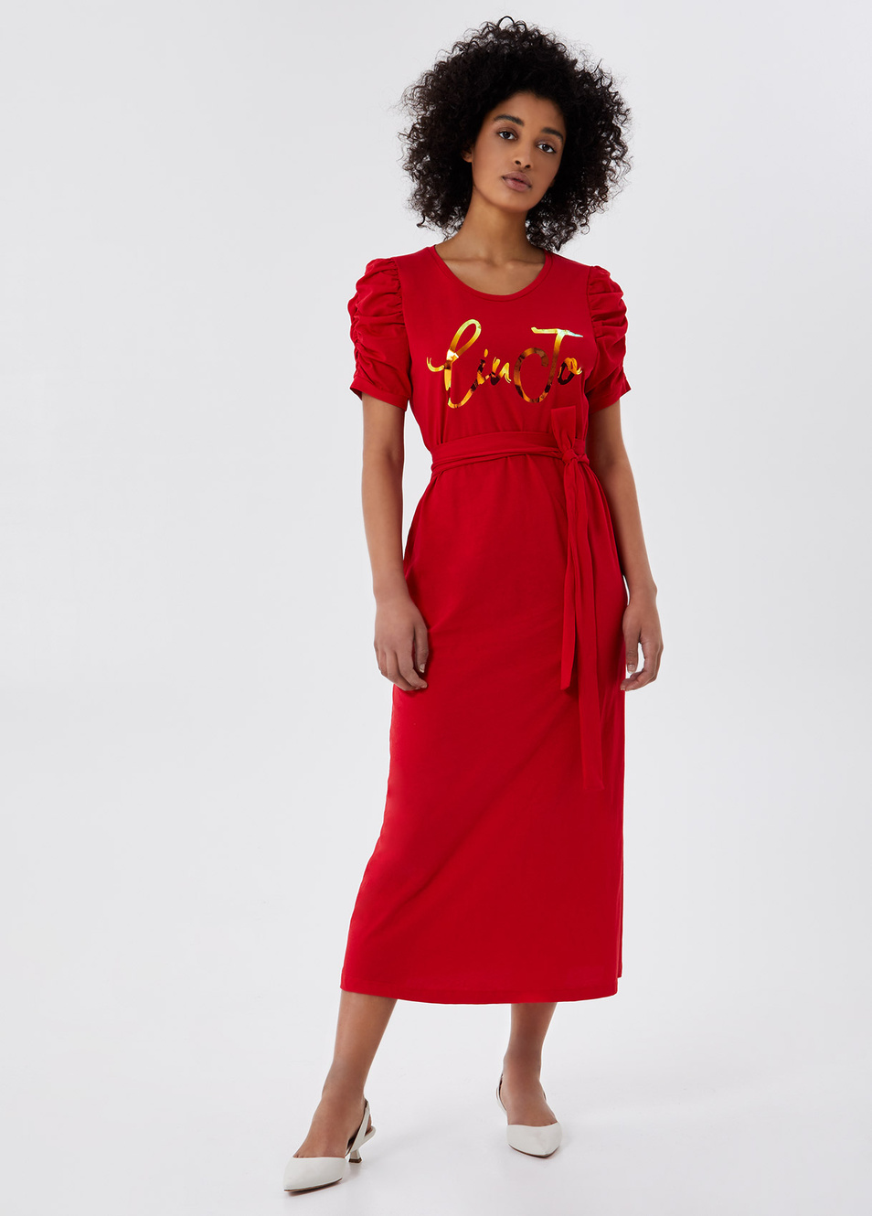 Liu Jo Длинное платье с рукавами буф (цвет ), артикул WA1246J5703 | Фото 1