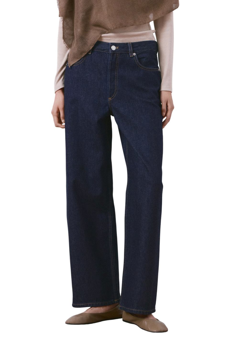 Женский Mango Джинсы NEWYORK из хлопка (цвет ), артикул 27074072 | Фото 3