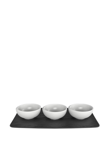 Набор розеток для соусов на подставке|Основной цвет:Белый|Артикул:10-4264-9023 | Фото 1