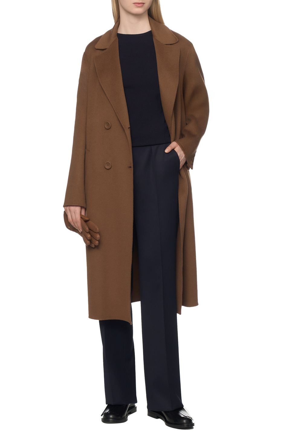 Женский Max Mara Пальто CANNETI из шерсти и кашемира (цвет ), артикул 2526016041 | Фото 3