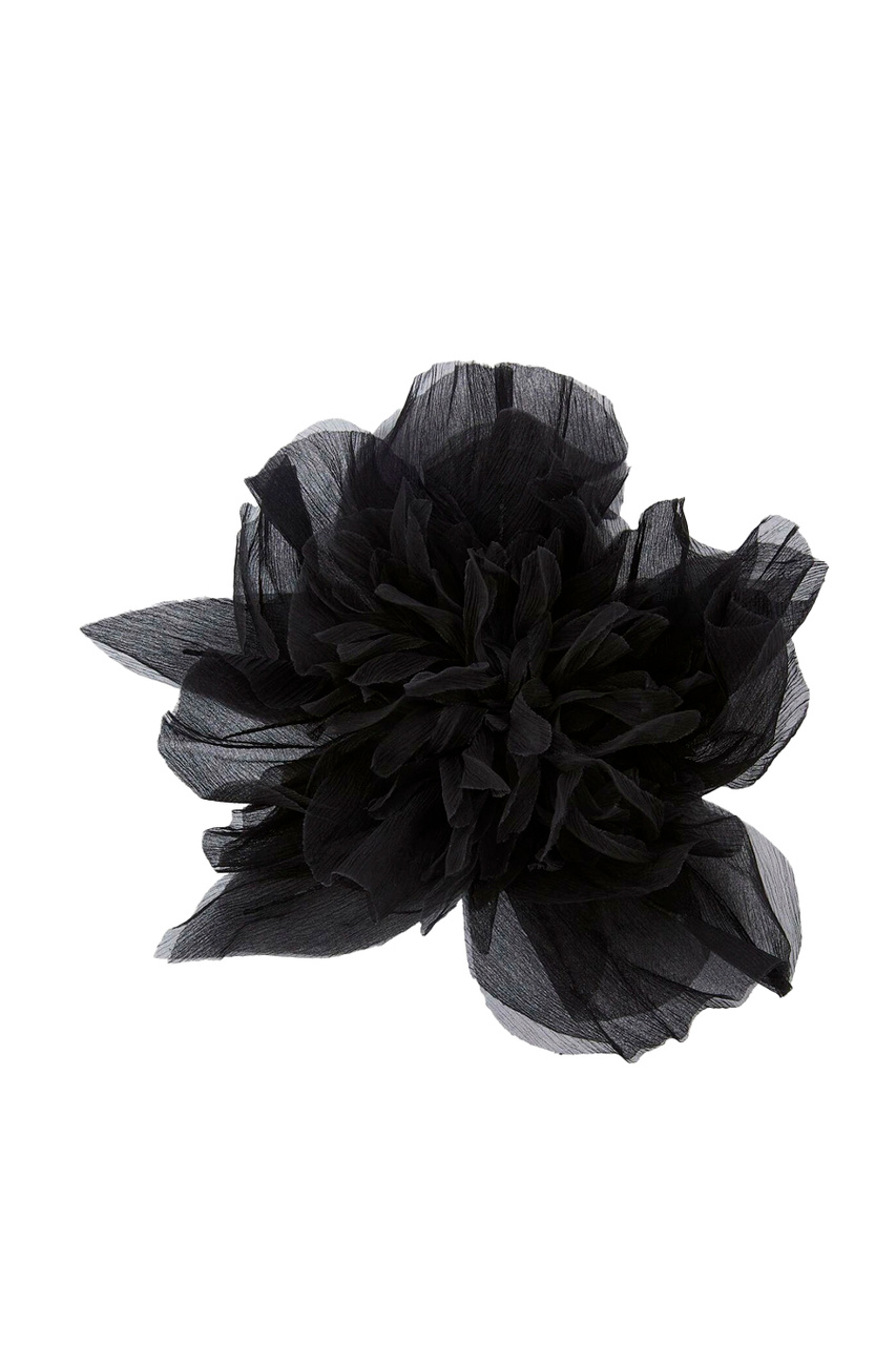 Брошь LUISA в виде цветка|Основной цвет:Черный|Артикул:2414751012 | Фото 1