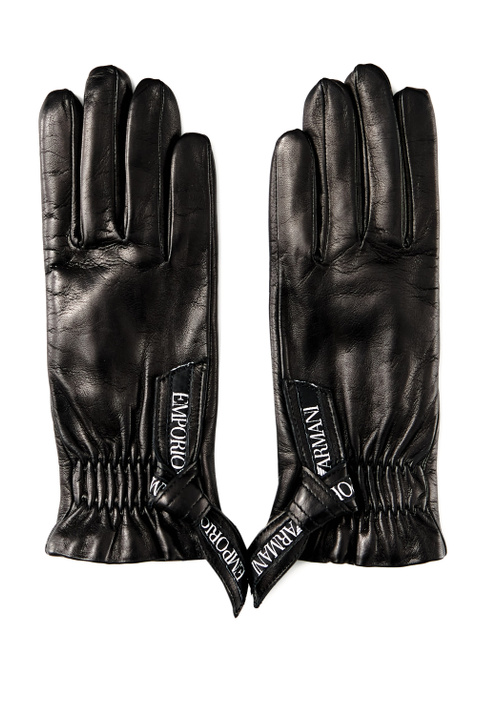 Emporio Armani Перчатки из натуральной кожи с резинкой на запястье ( цвет), артикул 634065-2F204 | Фото 1