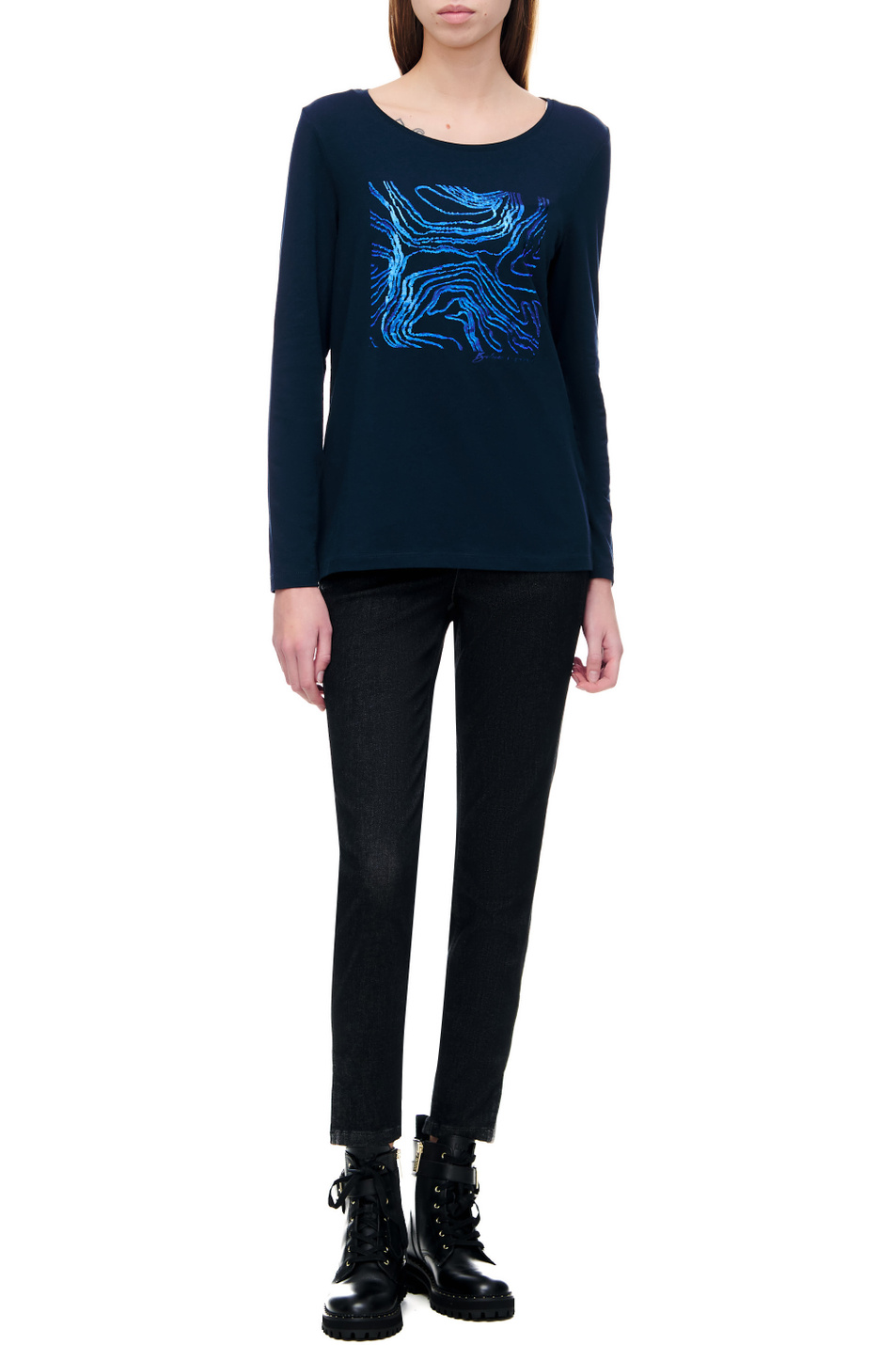 Женский Gerry Weber Лонгслив с принтом (цвет ), артикул 770079-44009 | Фото 3
