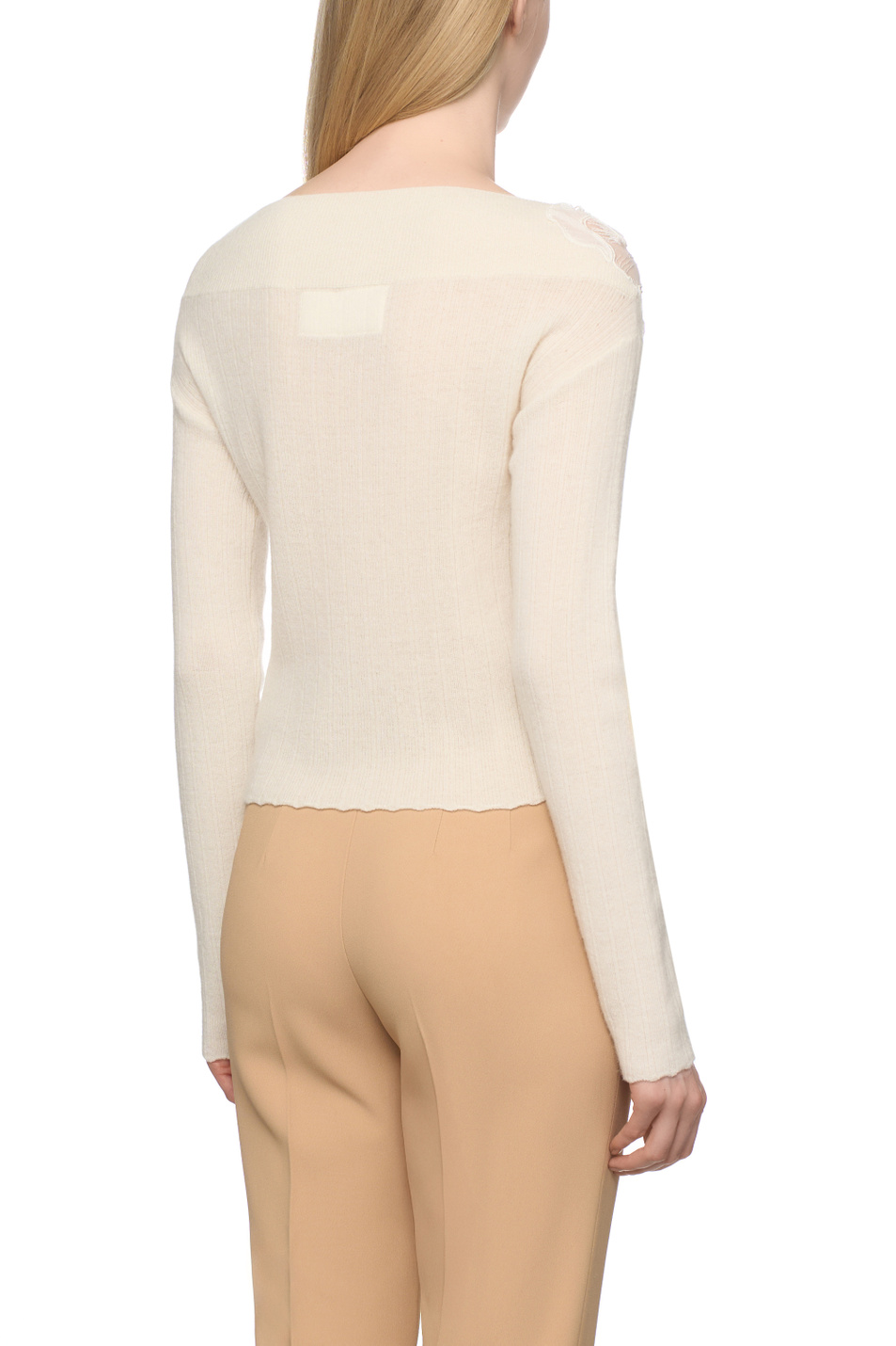 Женский ERMANNO SCERVINO Джемпер с аппликацией (цвет ), артикул D475M317APRNR | Фото 5