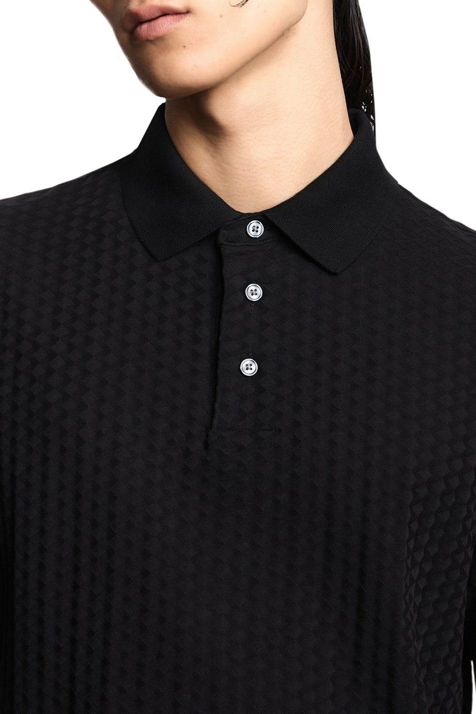 Мужской Emporio Armani Поло из хлопка (цвет ), артикул EM001295-AF10762 | Фото 5