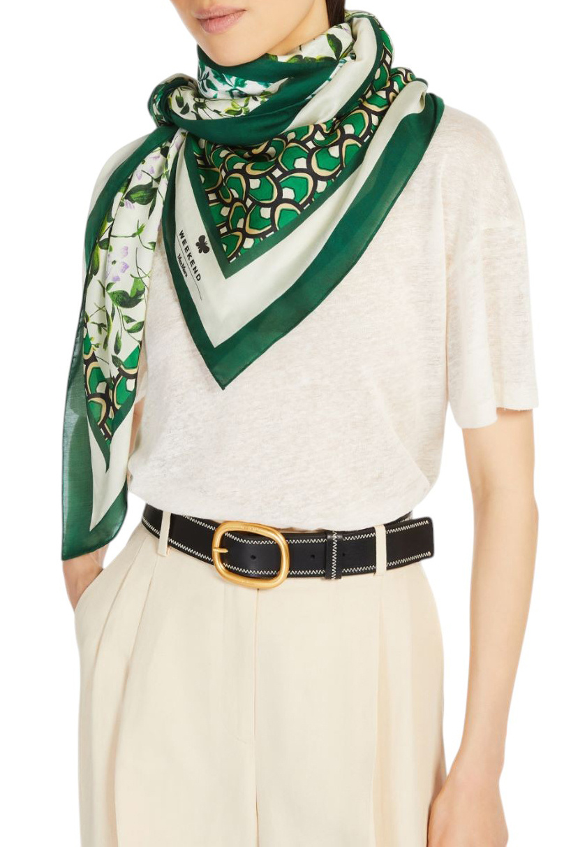Женский Weekend Max Mara Платок SARONG с принтом (цвет ), артикул 2515541065 | Фото 2