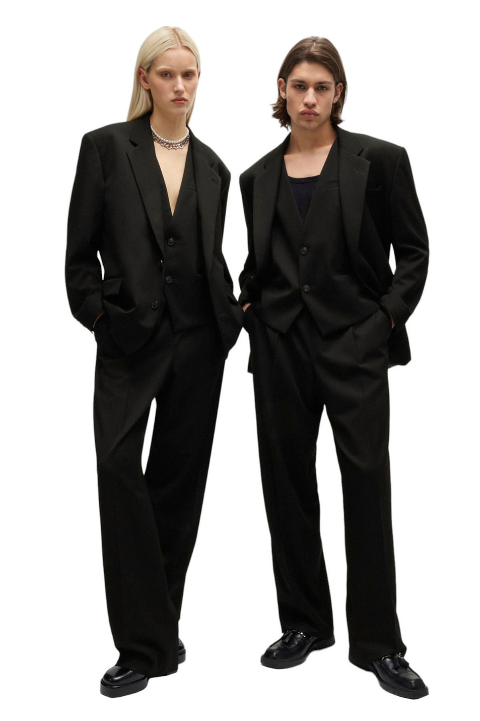 Жилет свободного кроя|Основной цвет:Черный Женский HUGO Жилет свободного кроя (цвет ), артикул 50519464 | Фото 6