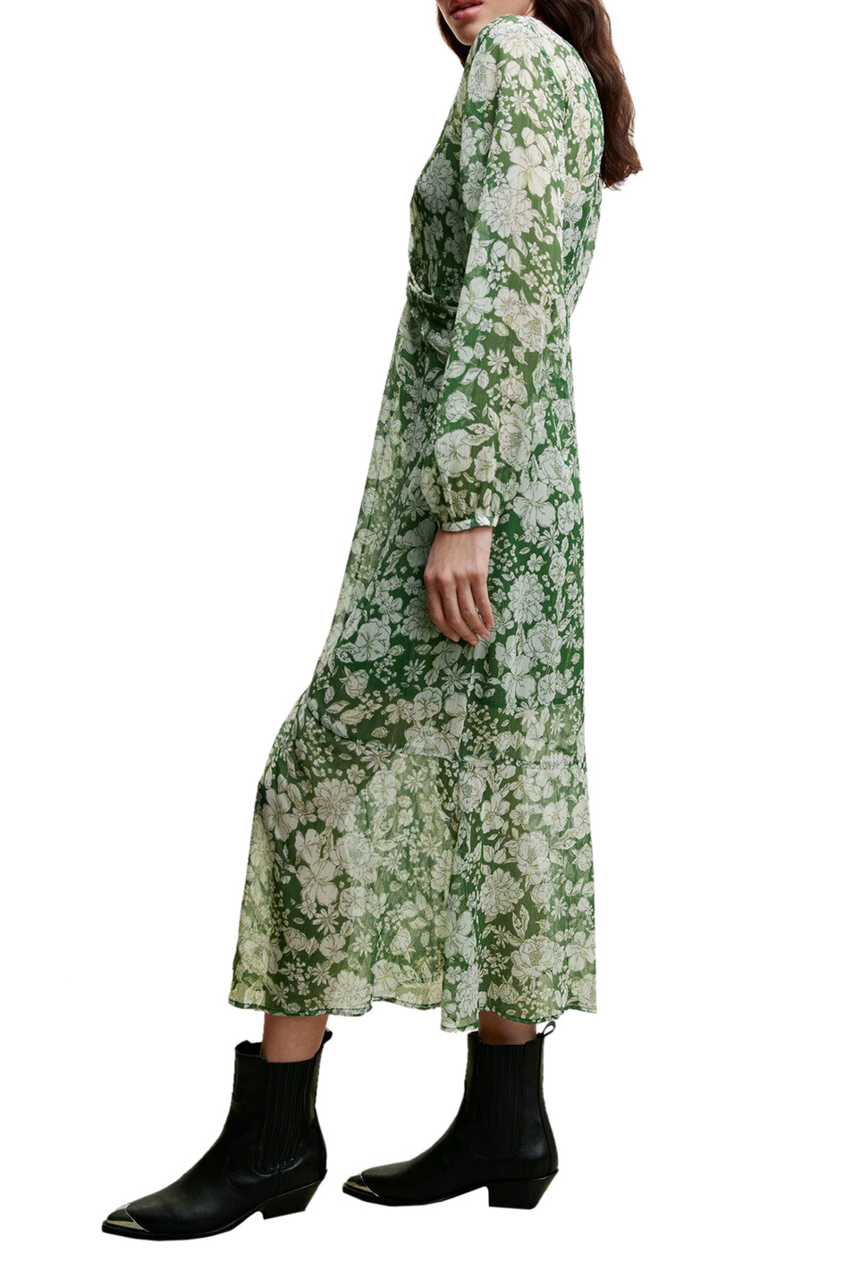 Женский Mango Платье LILA с V-образным вырезом (цвет ), артикул 47074016 | Фото 3