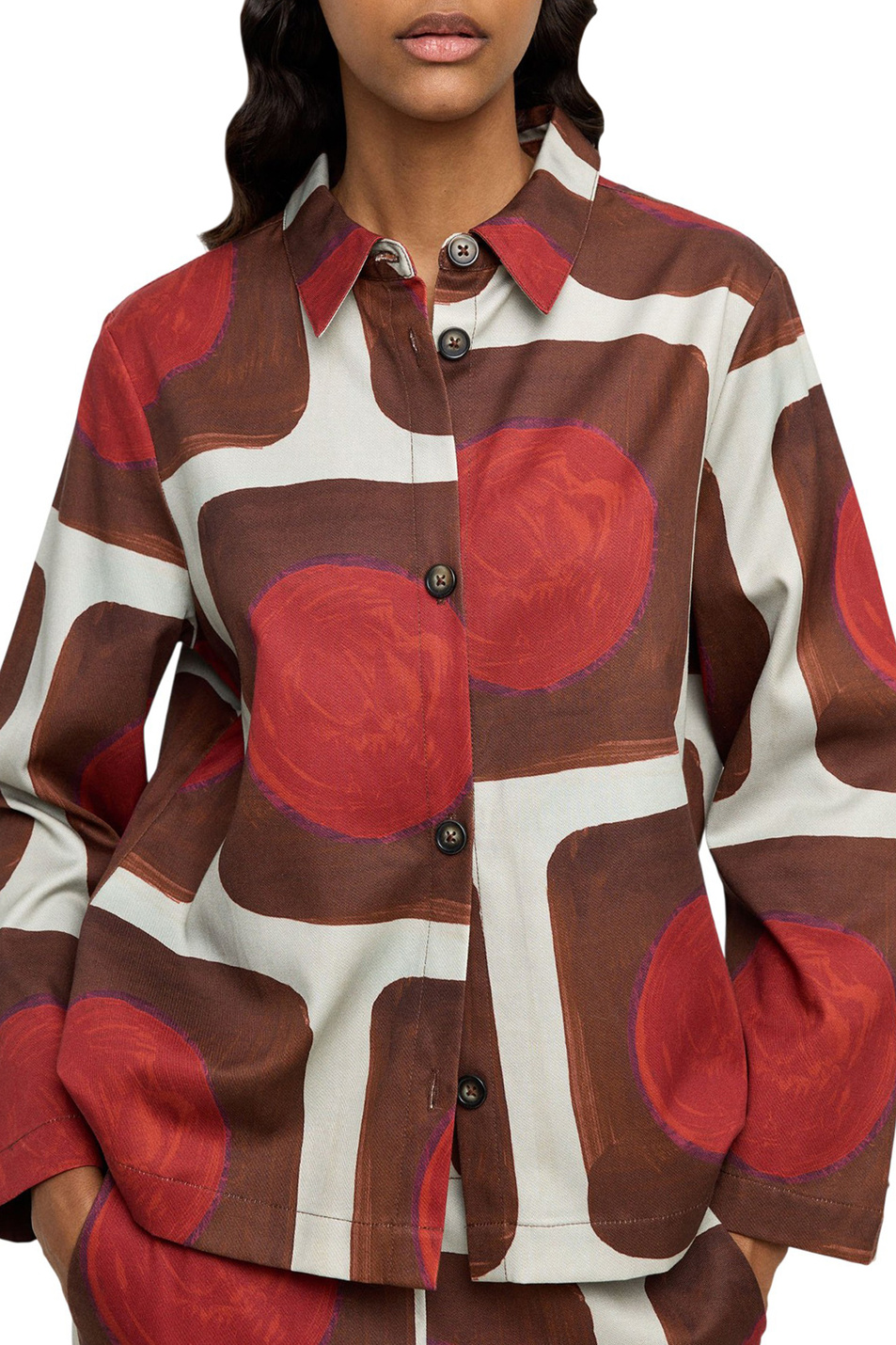 Женский Parfois Рубашка с принтом (цвет ), артикул 241361 | Фото 3