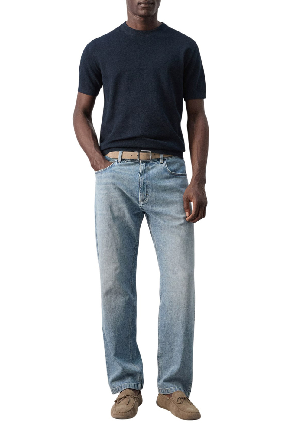 Мужской Mango Man Футболка ANDREW из смесового хлопка (цвет ), артикул 27095938 | Фото 2