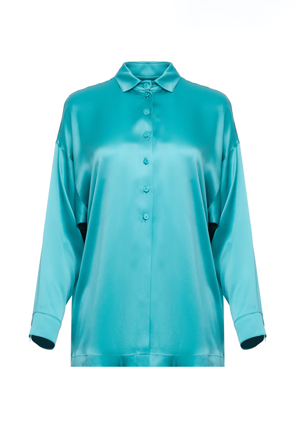 Emporio Armani Однотонная блузка из шелка (цвет ), артикул D4NC10-D2313 | Фото 1