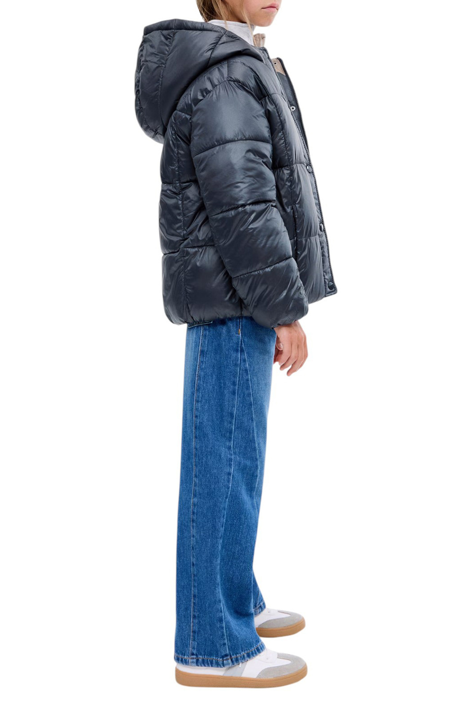 Куртка CESCA с капюшоном|Основной цвет:Синий Девочкам Mango Kids Куртка CESCA с капюшоном (цвет ), артикул 17024776 | Фото 3