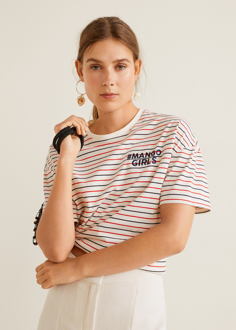 Женский Mango Футболка STRIPES (цвет ), артикул 53011087 | Фото 6
