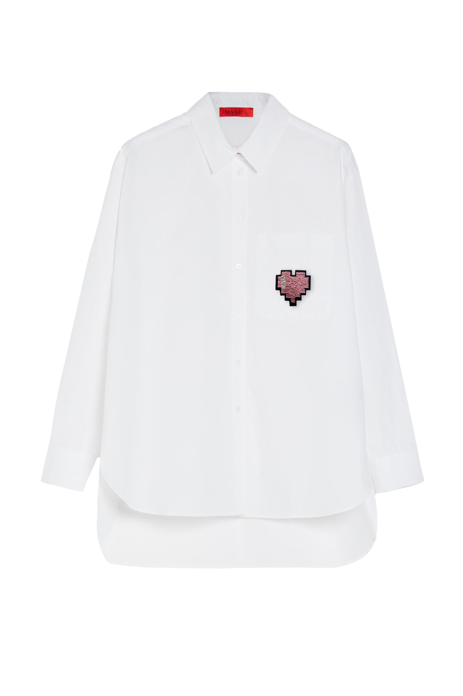 Женский MAX&Co. Рубашка TAMASHIR из натурального хлопка с нашивкой (цвет ), артикул C1110223 | Фото 1