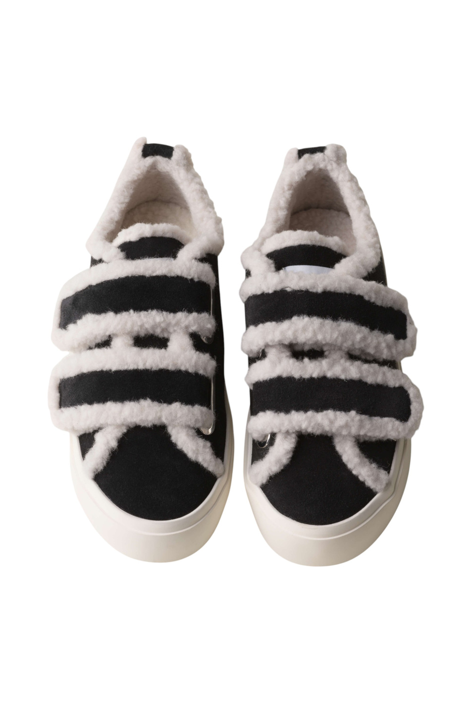 Женский Inuikii Кеды SHEARLING LOW VELCRO с натуральным мехом (цвет ), артикул 1001.001.0231 | Фото 4