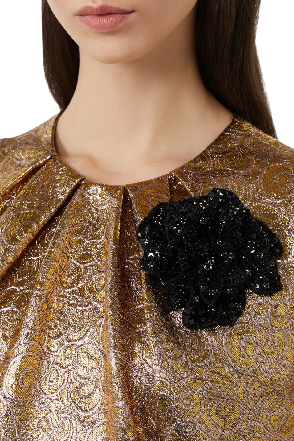 Брошь EULALIA с пайетками|Основной цвет:Черный Женский Max Mara Брошь EULALIA с пайетками (цвет ), артикул 2526756014 | Фото 3