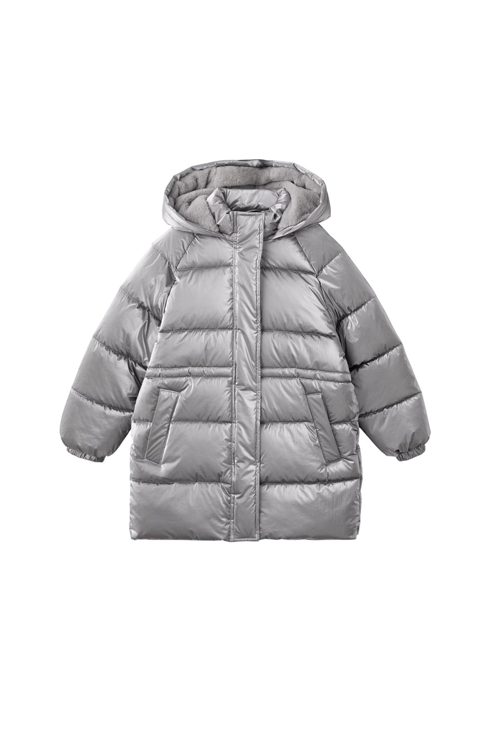 Куртка MARISA стеганая|Основной цвет:Серебристый Девочкам Mango Kids Куртка MARISA стеганая (цвет ), артикул 17017884 | Фото 1