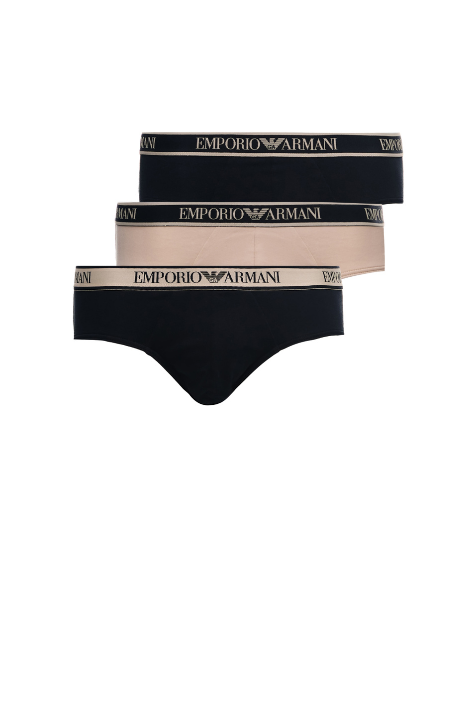 Мужской Emporio Armani Набор из 3 трусов из эластичного хлопка (цвет ), артикул 111734-3R717 | Фото 1