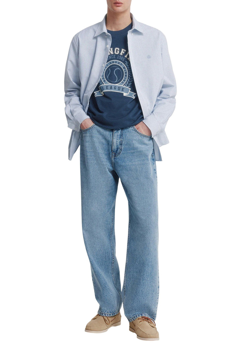 Мужской Springfield Футболка из хлопка (цвет ), артикул 0243382 | Фото 2