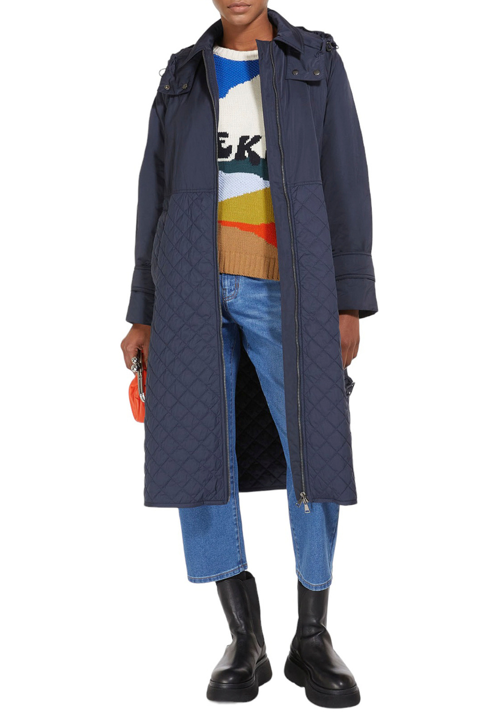 Женский Weekend Max Mara Пальто стеганое OLGA с капюшоном (цвет ), артикул 2354960139 | Фото 2
